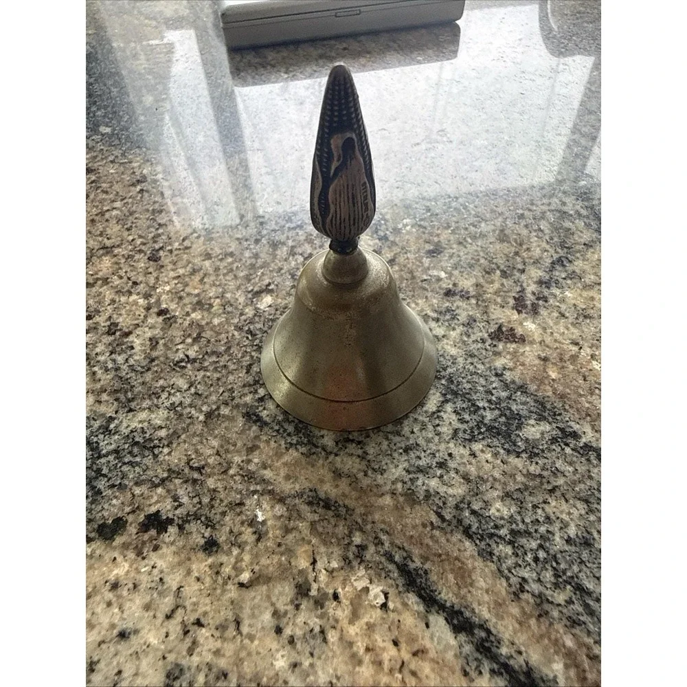 Vintage Webster Co Sterling Silver Handle Dinner Bell Corn Pattern c.1930